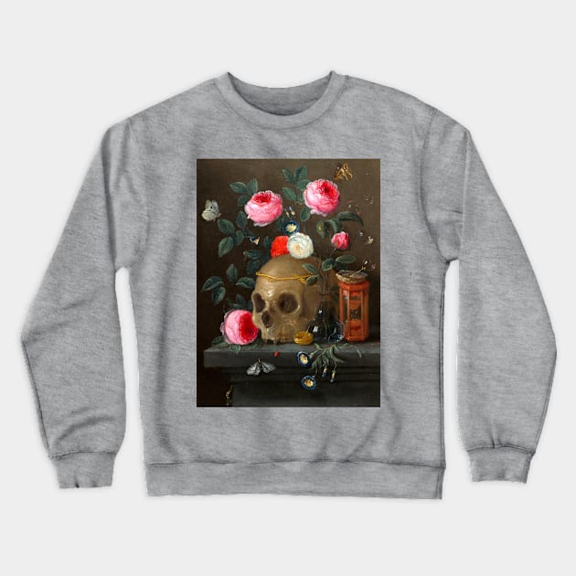 Vanitas Still Life c. 1665/1670, Jan van Kessel Crewneck Sweatshirt by HistoireDesArts